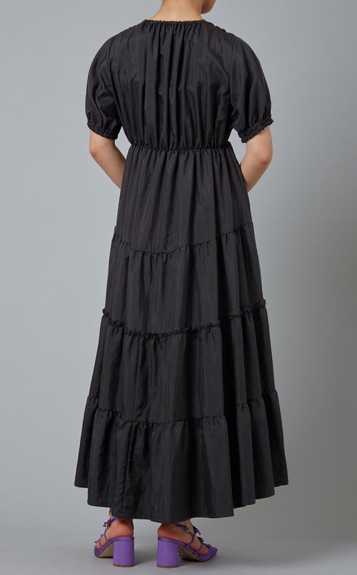 ティアードハーフスリーブワンピース