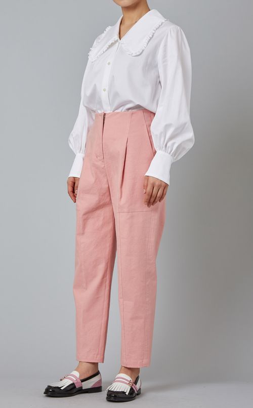 リネンクロップドパンツ