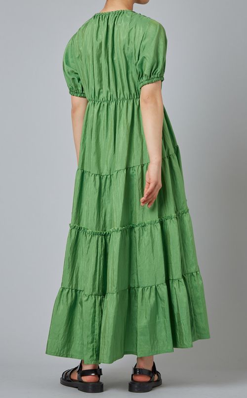 ティアードハーフスリーブワンピース