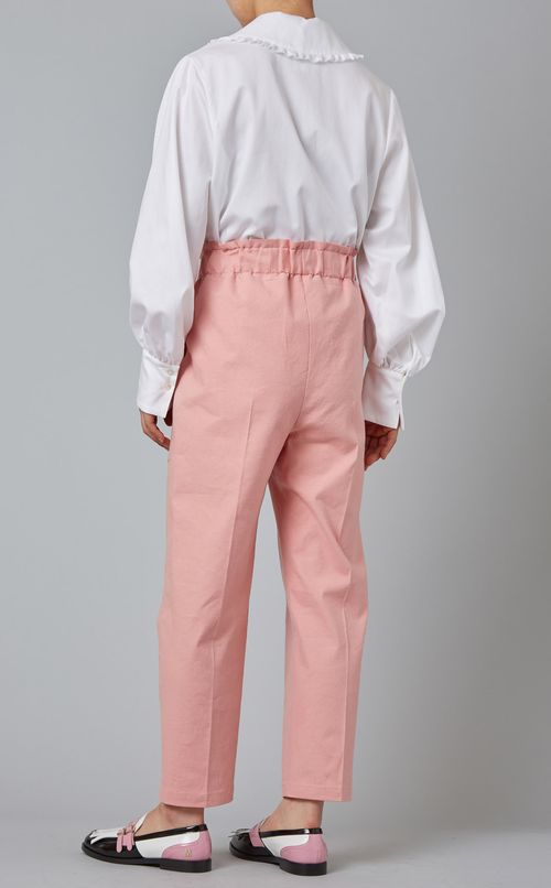 リネンクロップドパンツ