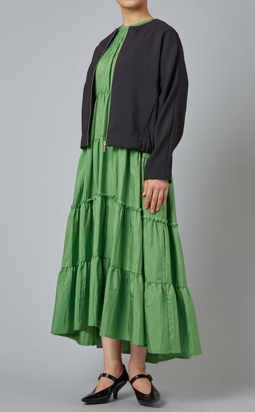 ティアードハーフスリーブワンピース