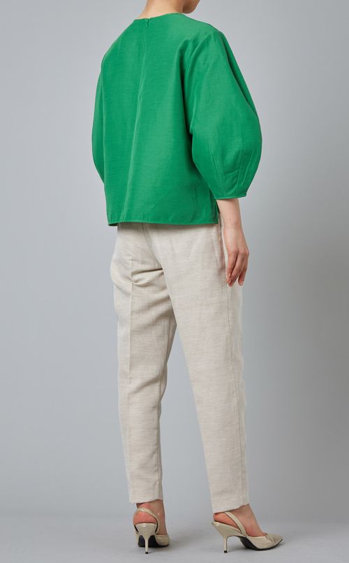 コットンリネン混プルオーバー