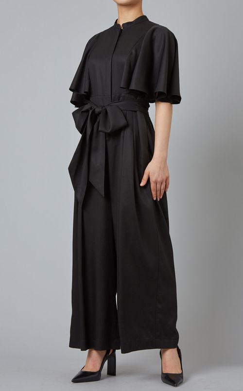 ドレープスリーブオールインワン