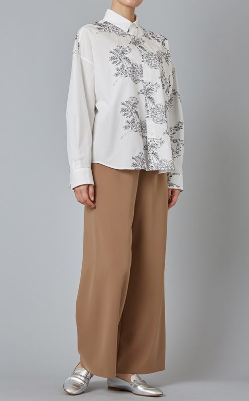 ランドスケープ刺繍シャツ