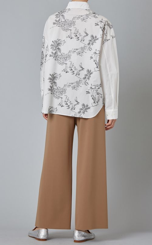 ランドスケープ刺繍シャツ