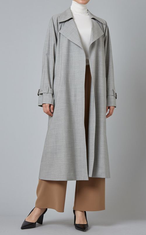 ラグランスリーブトレンチコート