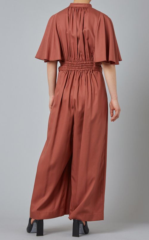 ドレープスリーブオールインワン