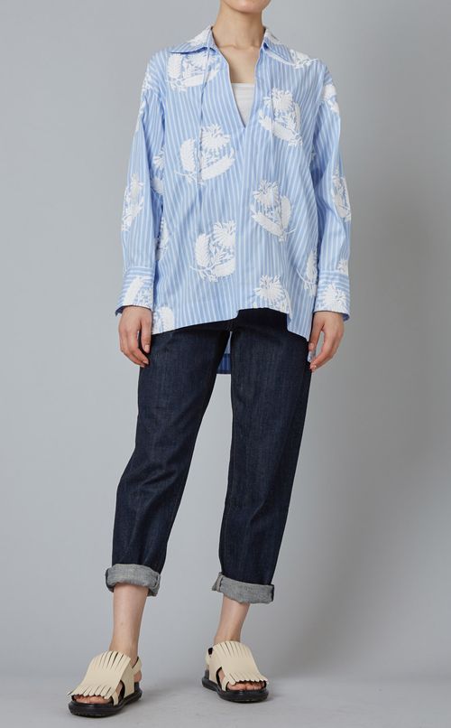 ストライプスキッパーシャツ