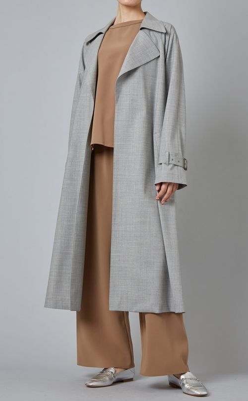 ラグランスリーブトレンチコート