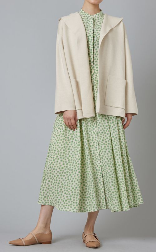 フード付ミラノリブカーディガン