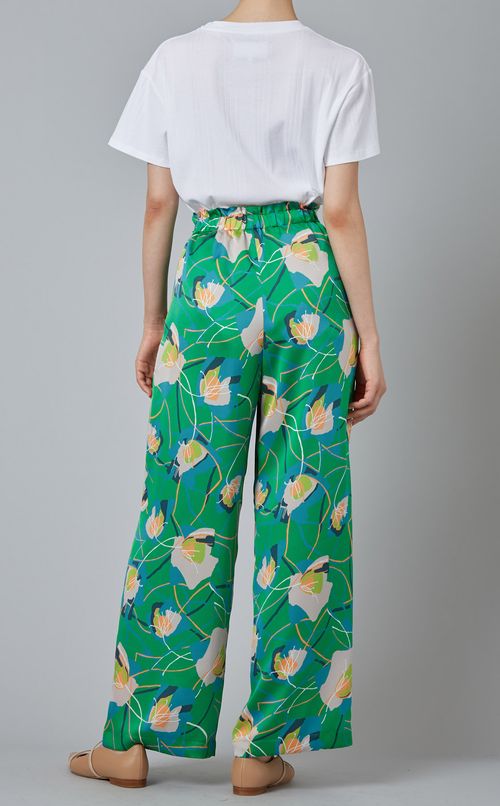 プリントワイドストレートパンツ