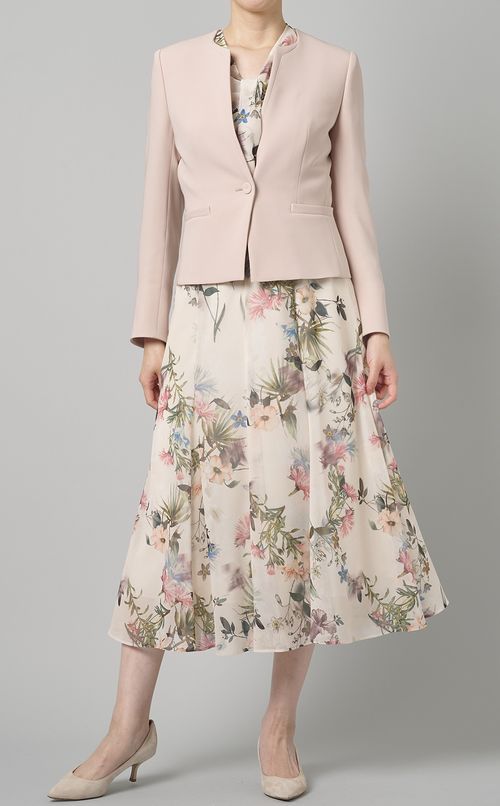 シアーフラワープリントブラウス