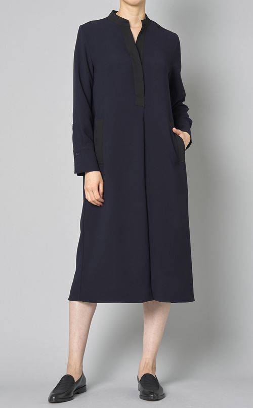 異素材コンビスキッパーワンピース