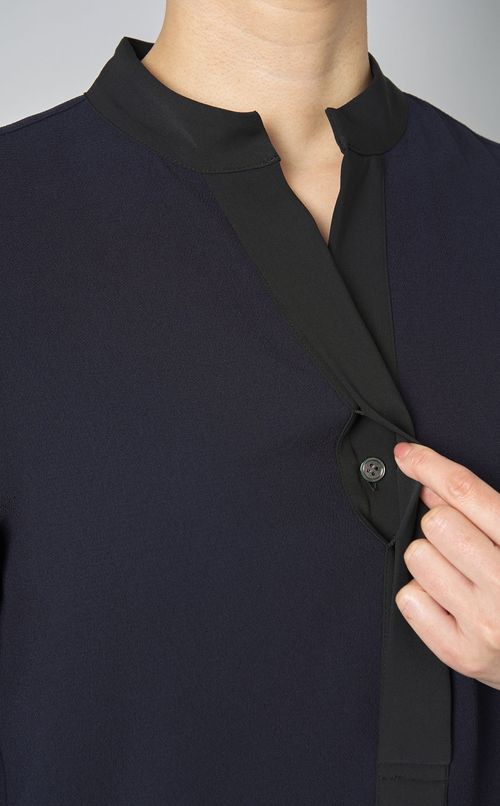 異素材コンビスキッパーワンピース