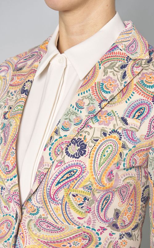 ペイズリープリントシングルジャケット