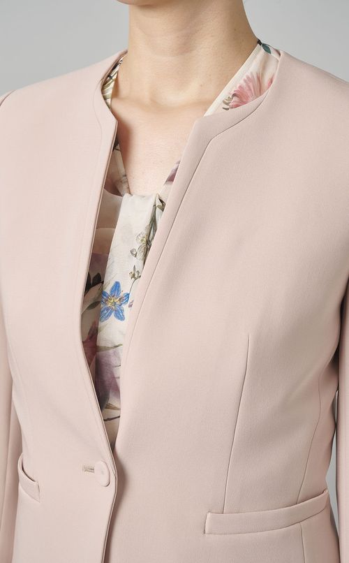 ノーカラーダブルクロスジャケット