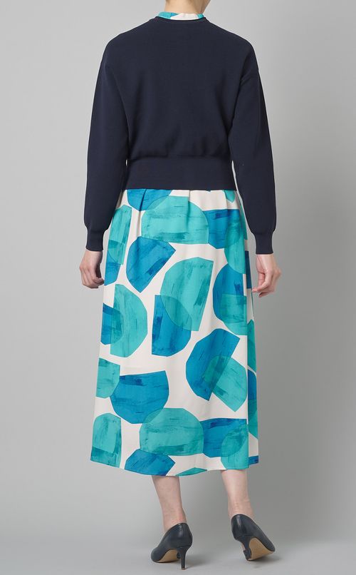 パールクルーネックカーディガン