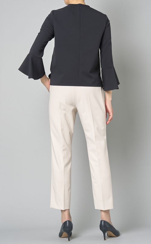 フリルスリーブブラウス