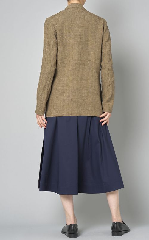 グランチェックリネンジャケット