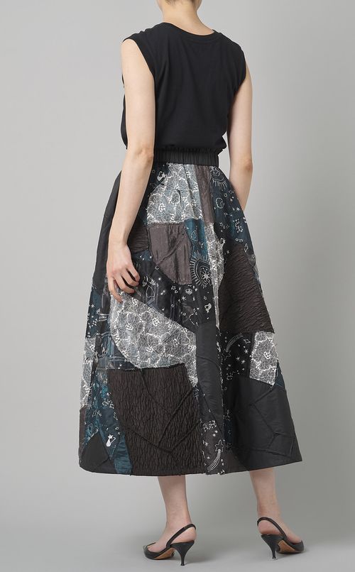 【reADdress】パッチワークギャザースカート