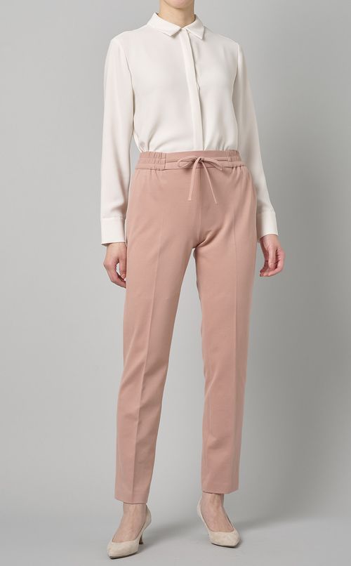 ピケドローストリングパンツ