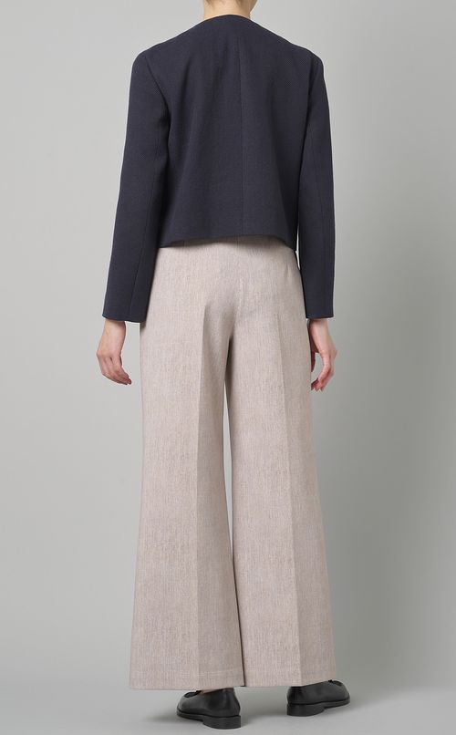 ノーカラーフラップポケットジャケット