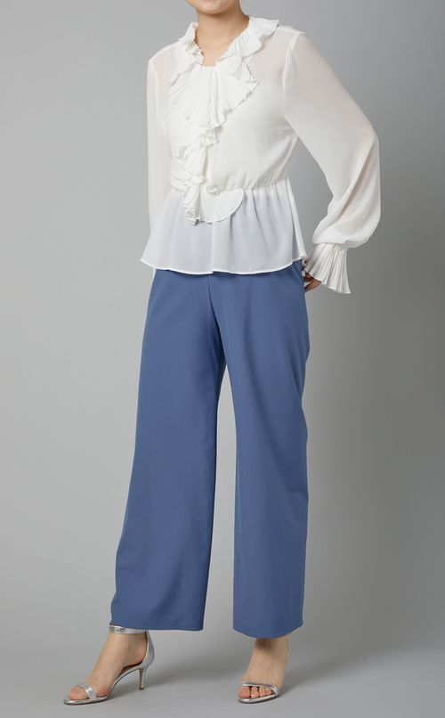 ウエストバンドリラックスワイドパンツ