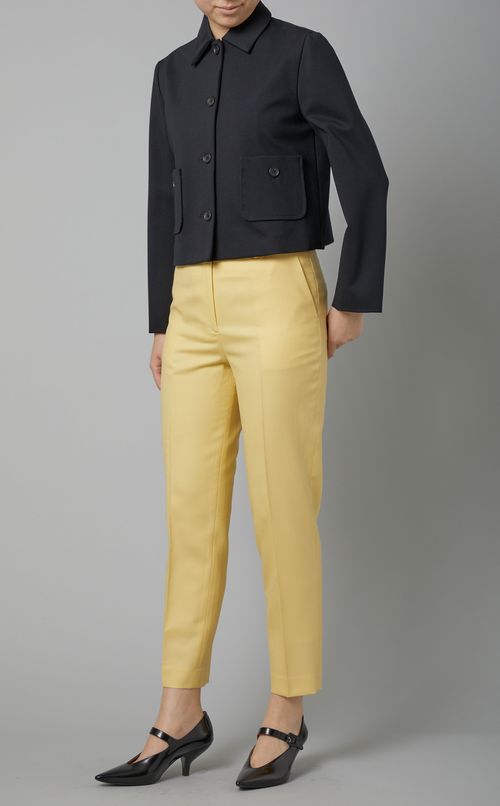 ステンカラーコンパクトショートジャケット