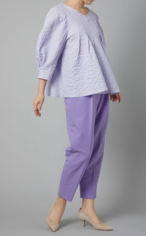 ボタンベルトタックパンツ