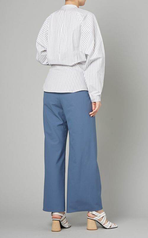 コットンラグランフィットウエストブラウス