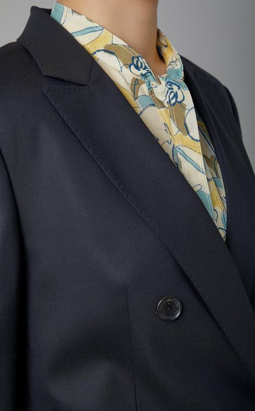 シャイニーダブルブレストソフトジャケット