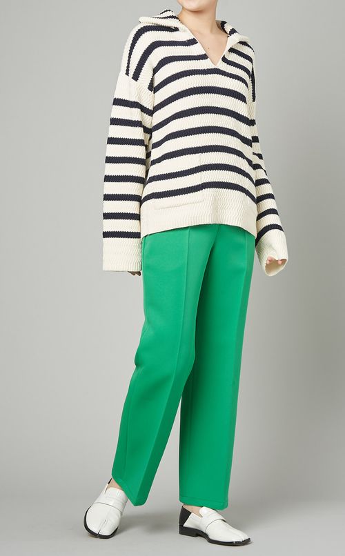 センタープレスブーツカットパンツ