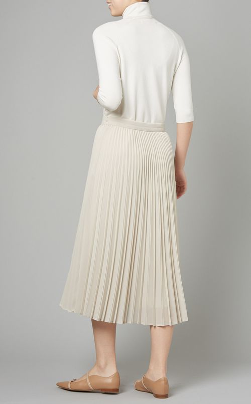 プリーツフレアミディスカート