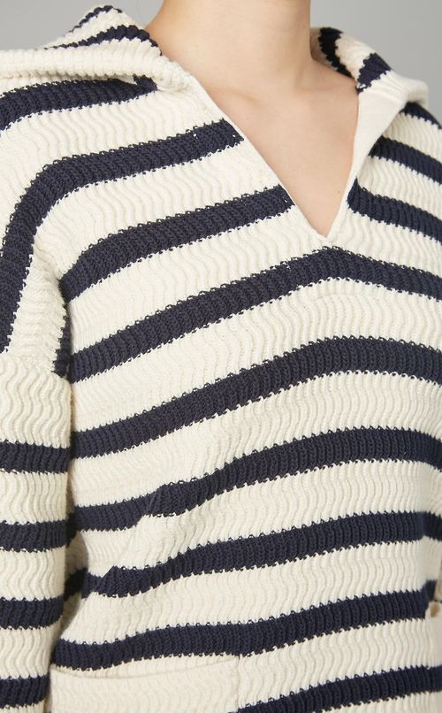 スキッパーニットプルオーバー