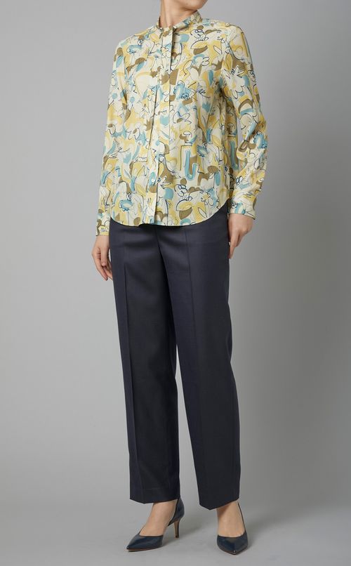 シャイニーピンヘッドストレートパンツ