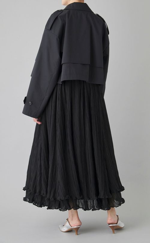 ガンフラップショートトレンチコート