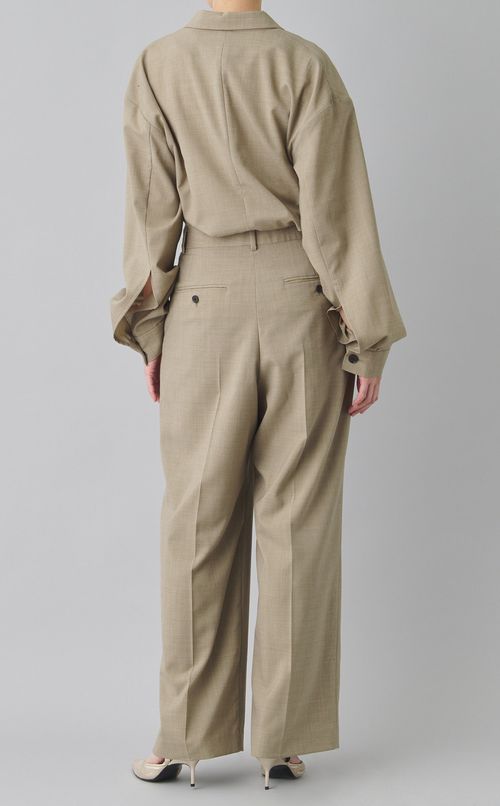 テーラードカラーオールインワン