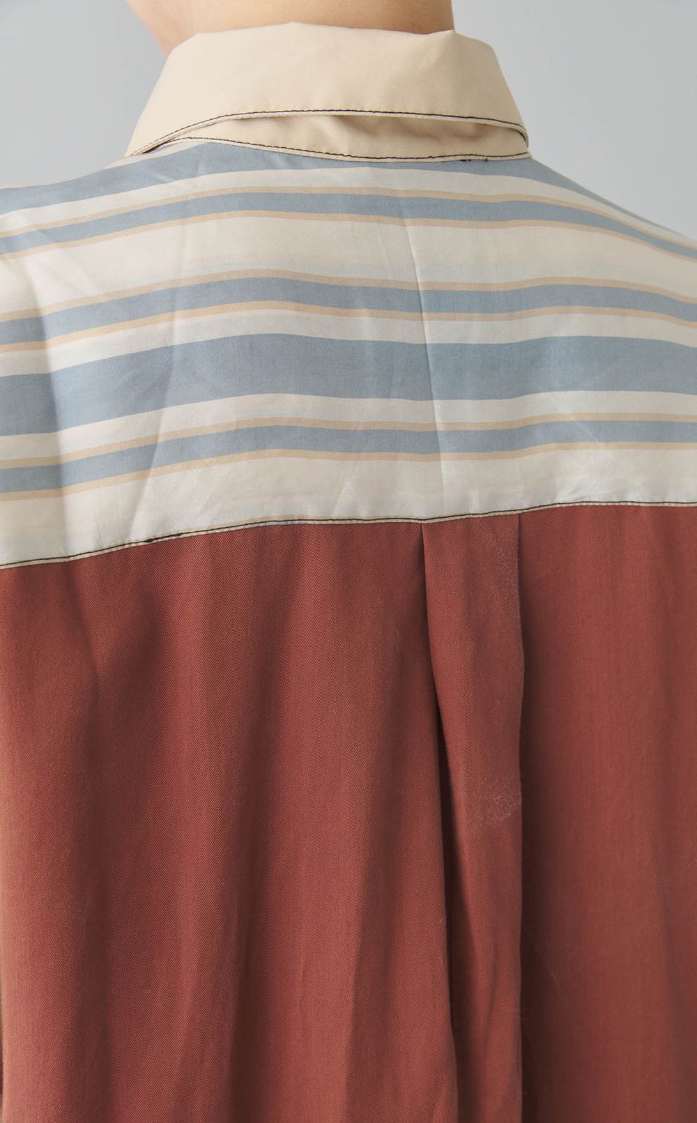 【reADdress】パッチワークロングスリーブシャツ