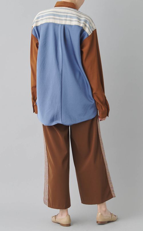 【reADdress】パッチワークロングスリーブシャツ