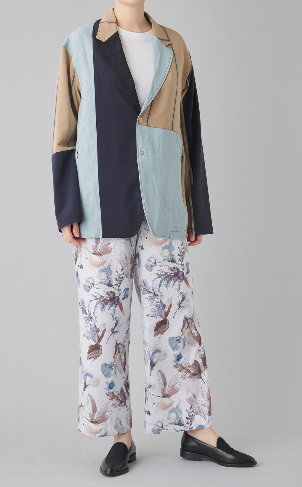 【reADdress】パッチワークテーラードジャケット