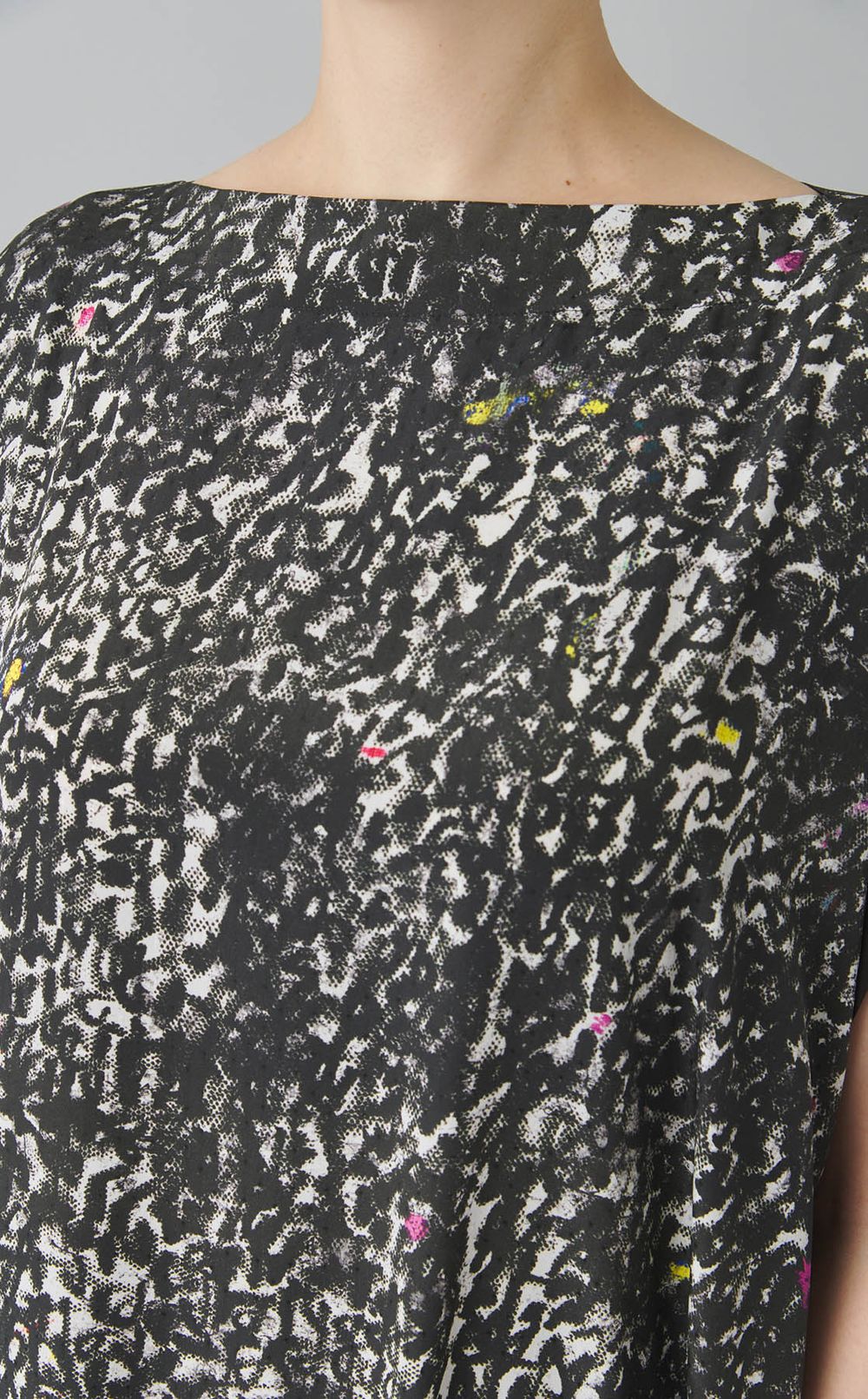 プリントアシメトリードレス