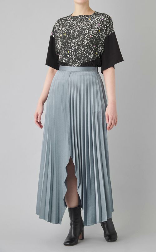 プリントレイヤーギャザートップ