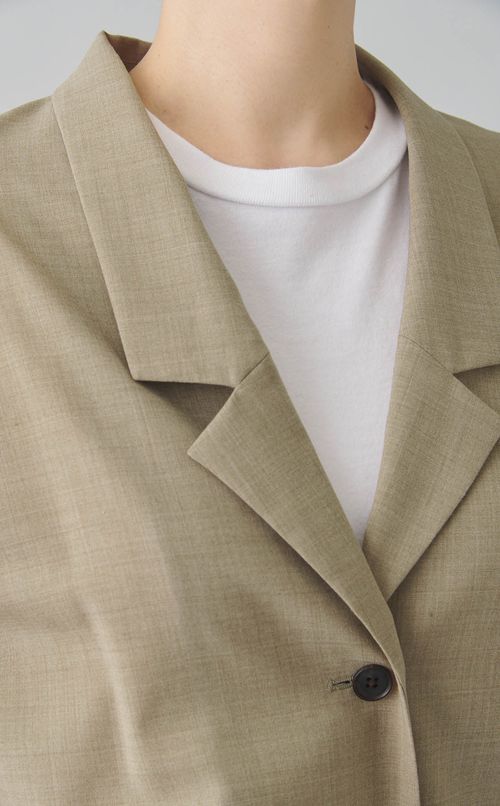 テーラードカラーオールインワン