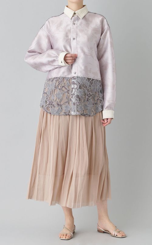 【reADdress】パッチワークロングスリーブシャツ