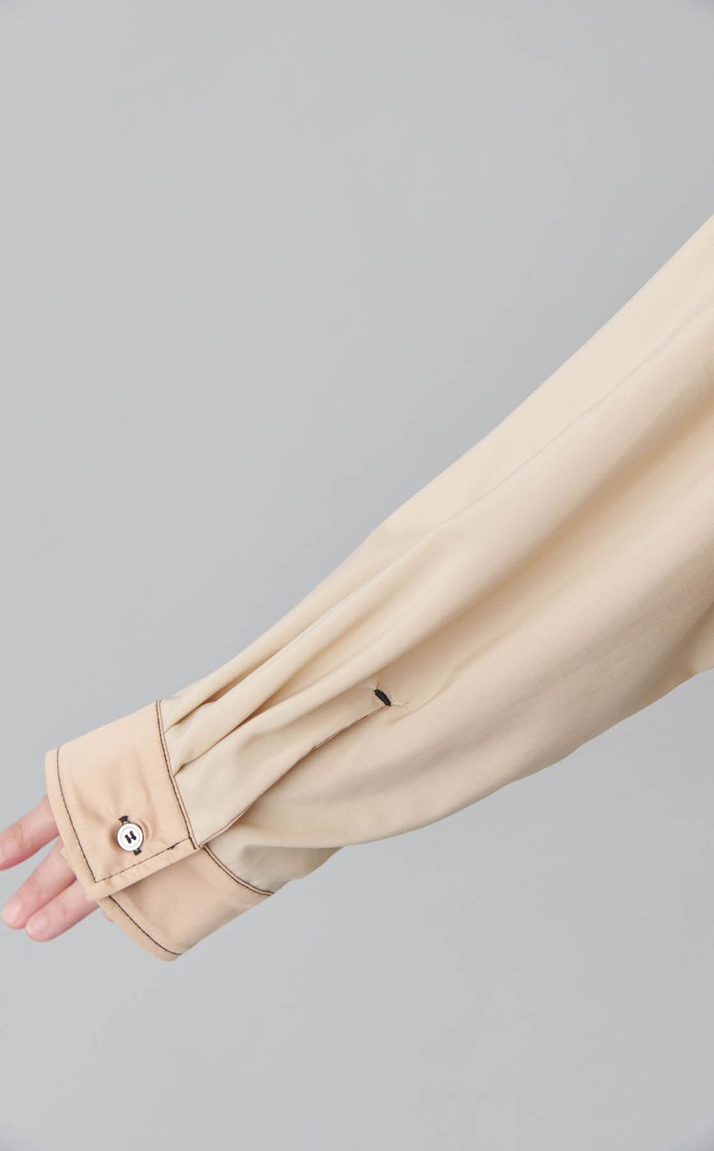 【reADdress】パッチワークロングスリーブシャツ