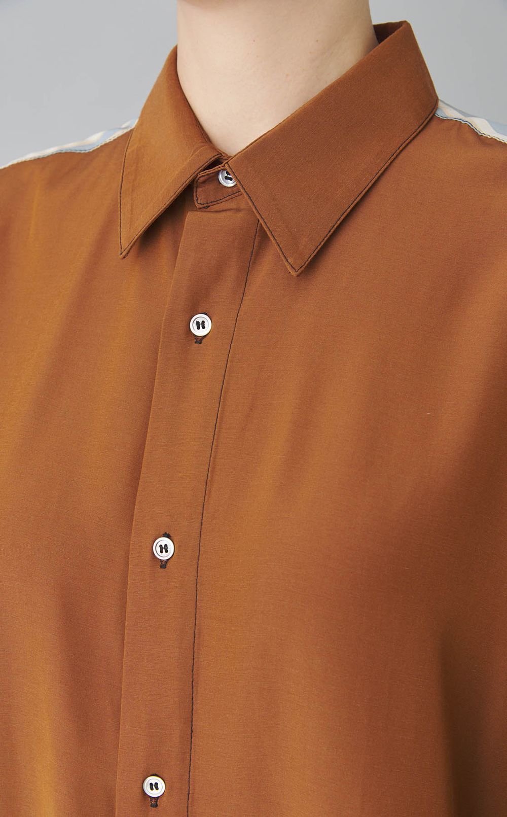 【reADdress】パッチワークロングスリーブシャツ