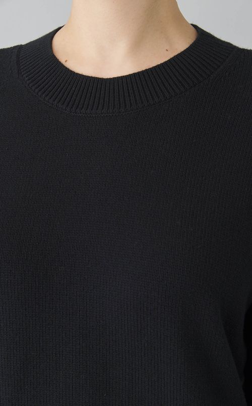 ウールコットンクルーニット