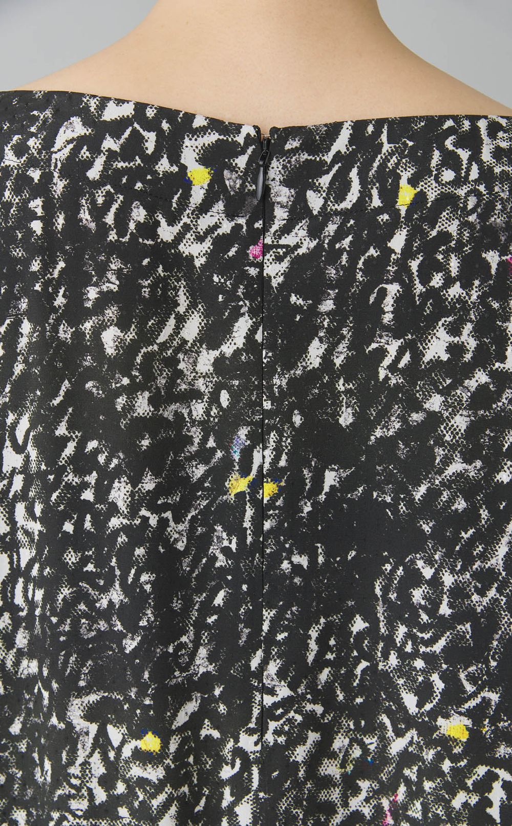 プリントアシメトリードレス