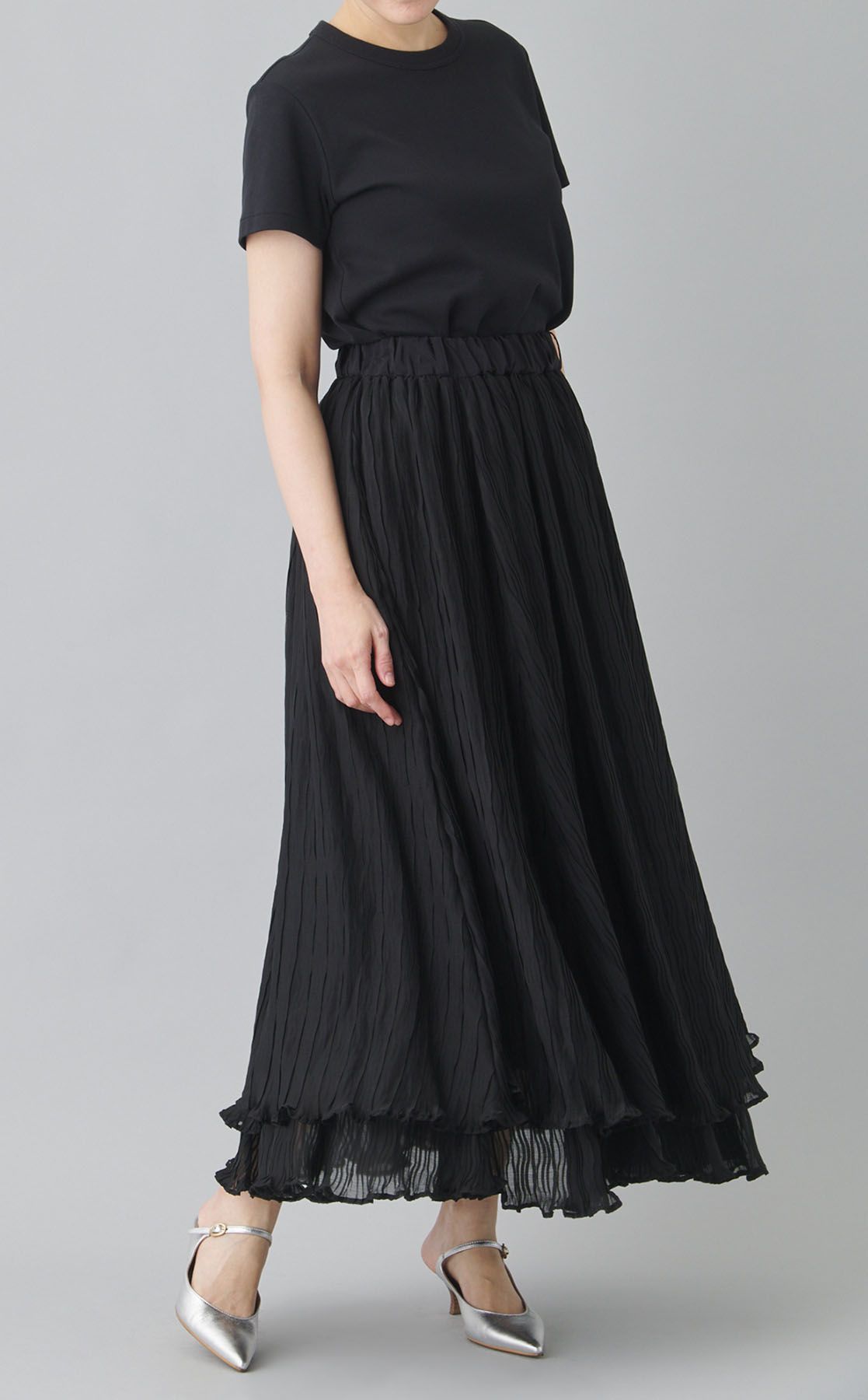 AEWEN MATOPH ダブル プリーツ マキシ スカート AEWEN MATOPH｜ダブルプリーツマキシスカート