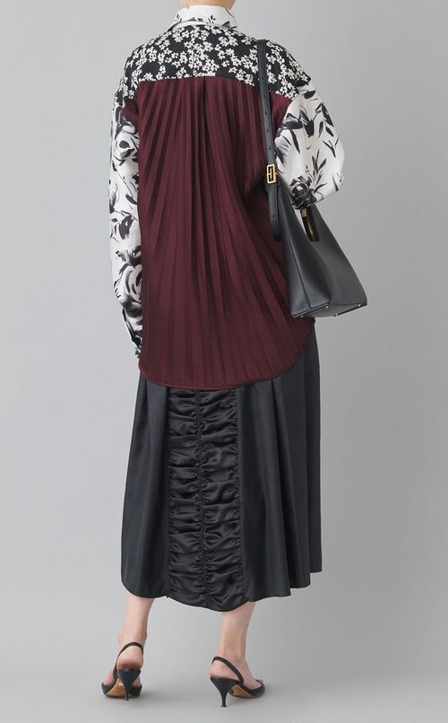 【reADdress】パッチワークロングスリーブシャツ